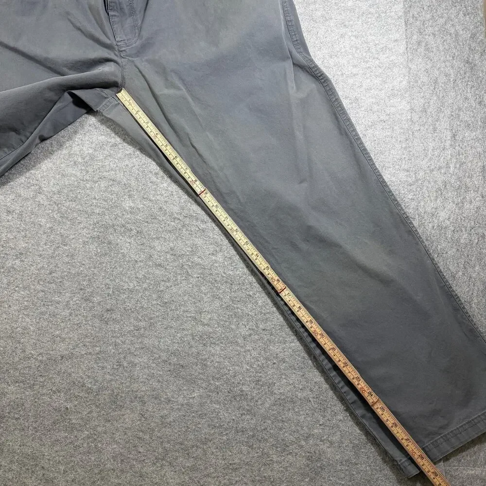 Columbia Pants Mens 40x30 Gray Regular Fit Five Pocket Cotton Stretch Casual